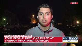 Four people shot, one killed, at Durham apartment complex