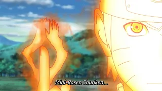 Naruto uses Mini Rasenshuriken