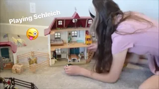 a video of me playing with Schleich because I didn’t want to film a real episode