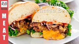 Molten Cheese Burger | Roti n Rice