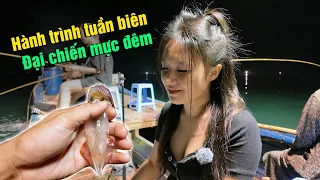 Trúng mẻ mực câu cực nhiều ở đảo Cái Chiên Quảng Ninh