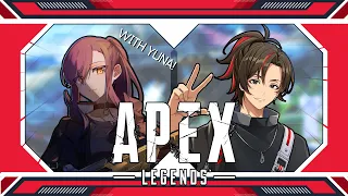 【Apex Legends Ranked w/ Yuna!】The sweating starts. Part two【Sarugaku Leon Jr. | Globie】