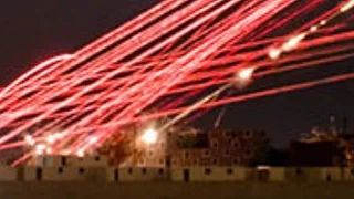 WOW! Urban CLOSE AIR SUPPORT! Superb NIGHT VISION of Venom attack helicopter's TRACER FIRE!