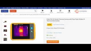 Evargro | Fluke Pti120 Thermal Camera for temperature scanning applications across Industries