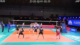 Volleyball : Japan - Russia 3:2 Amazing FULL Match