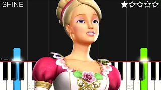 Barbie in The 12 Dancing Princesses - Shine | EASY Piano Tutorial