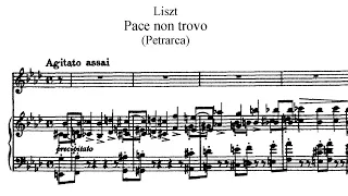 1. Pace non trovo (F. Liszt) Tre Sonetti di Petrarca, S.270-1