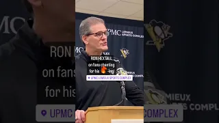 Ron Hextall comments on Penguins #dkps #pittsburgh #penguins fans chanting ‘Fire Hextall!’