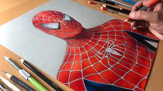 Spider-Man Drawing (Sam Raimi Suit) - Time-lapse + Real-time | Artology