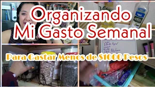 🔴Como ORGANIZO Mi GASTO SEMANAL Para💲GASTAR MENOS Y 💸AHORRAR🔔QUE TENGO Y QUE FALTA PARA LA SEMANA 💚