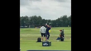 Bryson DeChambeau on the range at Royal St George’s. Great week with our friends from Golf4Home.com