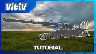 German World War II Schwerer Gustav Railway Gun in Minecraft - 1:1 Scale - Tutorial