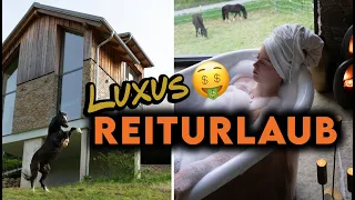 LUXUS URLAUB mit eigenen Pferden 😱💸➡️ @goldenhillcountrychaletssu6209