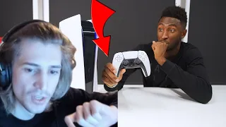 xQc Reacts To PlayStation 5 Unboxing & Accessories WITH CHAT!