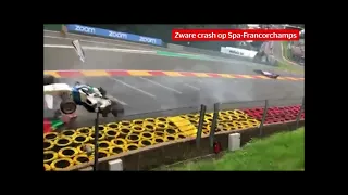 Big Crash @ Raidillon Eau Rouge Francorchamps 27/08/2021