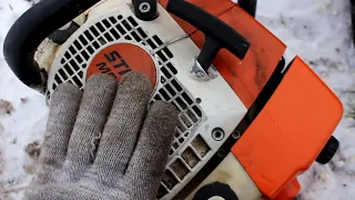 Работа с Бензопилами Stihl и Husqvarna в мороз. Это ужас...