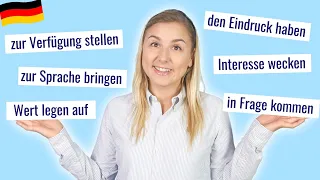 The 14 most important noun-verb connections │ Learn German B1-C1