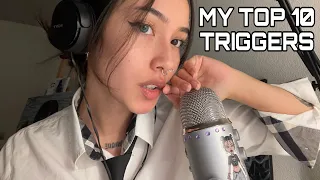 MY FAVORITE ASMR TRIGGERS ☆ mouth sounds, mic scratching, mic pumping, layered, cam tapping,..)