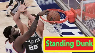 NBA 2K23 How do you do standing dunks?