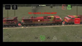 Very Fast Tanker Train That Luckly Only One Tanker Derailed And I Fixed It