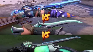 Sovereign Blade VS Overdrive Blade VS RGX Blade VALORANT Best Knife Skins