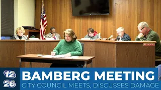 Bamberg city council meets, discusses storm damages