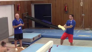 European Gymnastics MAG JUNIOR CAMP THESSALONIKI 2021 -TRAMPOLINE - basic preparation