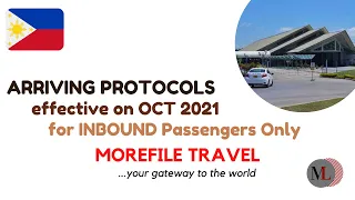 🇵🇭 LATEST ARRIVING PROTOCOLS effective on October 2021 at Davao International Airport (DIA)