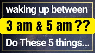 If You WAKE UP Early, 3AM - 5AM, ....Do These 5 Powerful Things | STOICISM