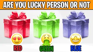 Choose Your Gift Box🎁 Red, Green and Blue | Lucky Person or Not?😱