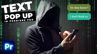 How To Create A Text Message Popup Animation In Premiere Pro