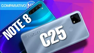 Realme C25 VS Xiaomi Redmi Note 8   | Comparativo