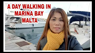 Malta,Msida - A day walking touring Marina Bay | Pinay in Sweden