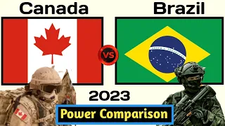 Canada vs Brazil military power comparison 2023 | Brazil vs Canada | world military power