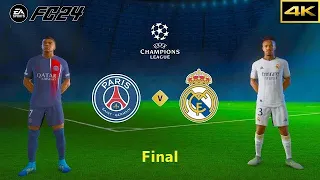 🎮EA SPORTS FC 24_⚽PARIS SAINT GERMAIN vs REAL MADRID/🏆 CHAMPIONS LEAGUE FINAL