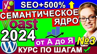 Как собрать семантическое ядро сайта сбор 🔴 Ключевые слова подбор коды Yost SEO WordPres ✅ Урок 3