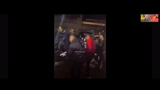 Drakeo Fighting While Stinc Team Runs Out On Him! (Only His Brother Comes Back For Him)