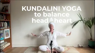 20-minute kundalini yoga to balance head & heart ♥️ Heart is where the home is ♥️ Yogigems