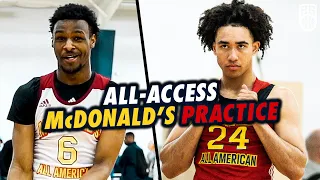 ALL ACCESS at the McDonald's All-American Day Practice! FT. Bronny James, Jared McCain & More!