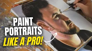 5 Simple Steps to Painting a Face | How to Paint a Realistic Portrait | Oil Painting