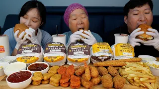 A Burger King's New menu! Golden Cheeserella Whopper - Mukbang eating show