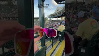 Paul Skenes 100mph Punch Out for Livvy Dunne at Pirates Game #livvydunne #shorts