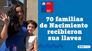 70 familias de Nacimiento vivirán su primera Navidad en su casa.