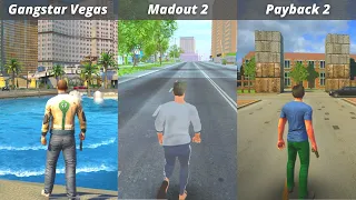 MadOut2 BCO vs Gangstar Vegas vs Payback 2 | Ultra Graphics | Open-world I Gameplay