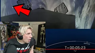 xQc finds a UFO on the SpaceX livestream