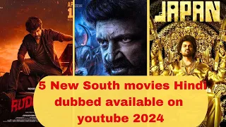 5 New South movies Hindi dubbed available on YouTube!!2024!!