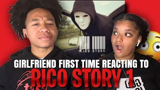 GIRLFRIEND FIRST TIME LISTENING TO SPEAKER KNOCKERZ - RICO STORY(REACTION)