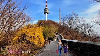 Walking from Myeongdong to Namsan Seoul Tower •[4k] Seoul, Korea