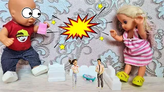 KATYA AND MAX HAVE REDUCED THE HOUSE 😱 Funny family funny TV series dolls in real life Darinelka tv