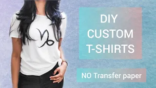 Easy DIY Custom Print T-shirts | NO Transfer Paper|